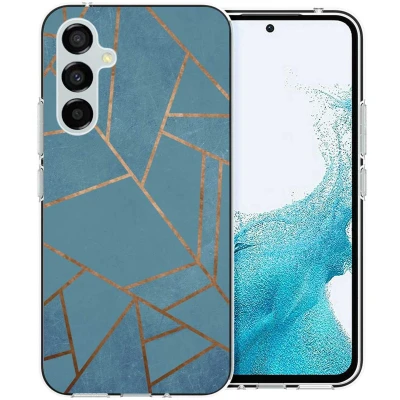 Afbeelding van iMoshion hoesje Geschikt voor Samsung Galaxy A54 (5G) Siliconen Design Blauw / Blue Graphic