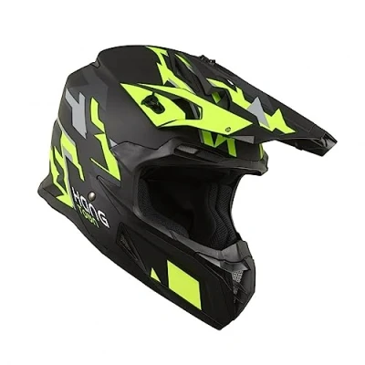 Afbeelding van KSK HANGTOWN Crosshelm, zwart en geel, maat XS (53 54 cm)