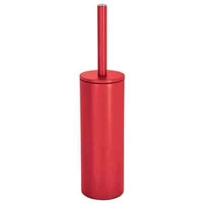 Afbeelding van Spirella Luxe Toiletborstel in houder Cannes rood metaal 40 x 9 cm met binnenbak