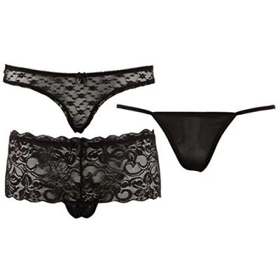 Afbeelding van 3 Zwarte Slips Set