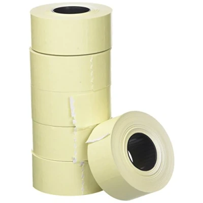 Image de Agipa 100917 paquet de 6 rouleaux 1000 étiquettes blanc rectangulaires apl