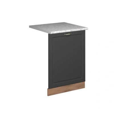 Afbeelding van Vicco Fame LineVoorpaneel vaatwasser 60 cm , WB Marmer Anthrazit Gold Landhaus