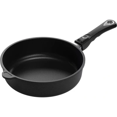 Afbeelding van AMT Gastroguss Braadpan Ø 26 cm Inductiegeschikt Lotan® anti aanbaklaag Verwijderbare handgreep Ovenbestendig