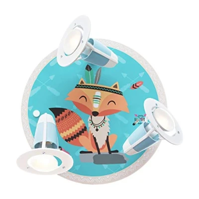Afbeelding van Plafondlamp Little Indians, Vos Filip, turquoise