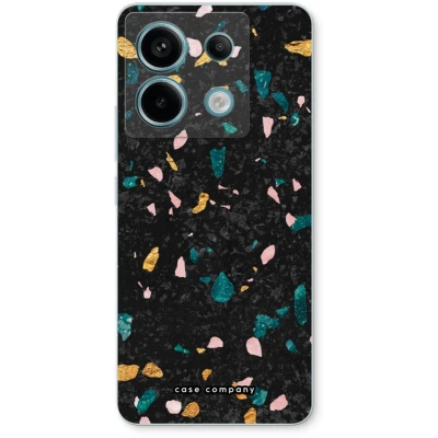 Afbeelding van Case Company® hoesje geschikt voor Xiaomi Poco X6 Terrazzo N10 Soft Cover Telefoonhoesje Bescherming aan alle Kanten en Schermrand