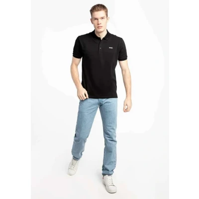 Afbeelding van HUGO Donos Poloshirt, Heren, Maat: Small, Black