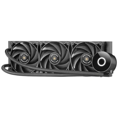 Afbeelding van MARSGAMING Mars Gaming ML PRO360 Professionele CPU vloeistofkoeling, 600 W TDP, 3 x ultrastille FDB ventilatoren, Opti Chamber pomp met witte lichtring, stekkerdoos
