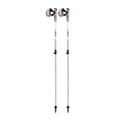 Afbeelding van Leki Spin Shark SL Wandelstokken White Smokegreen Dark Anthracite Groen