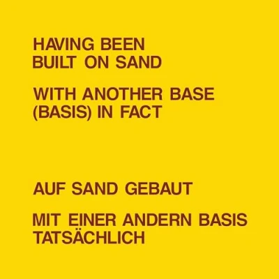 Afbeelding van Dickie &amp; Lawrence Weiner Landry Having Been Built On Sand (LP)