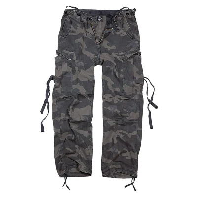 Afbeelding van Brandit Vintage Cargobroek, Heren, Maat: Medium, Black