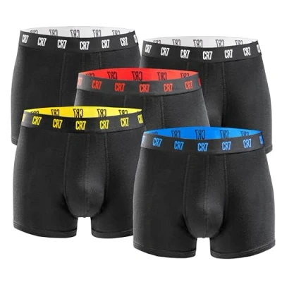 Afbeelding van CR7 Cotton Trunks shirt voor heren, Zwarte kleurmix