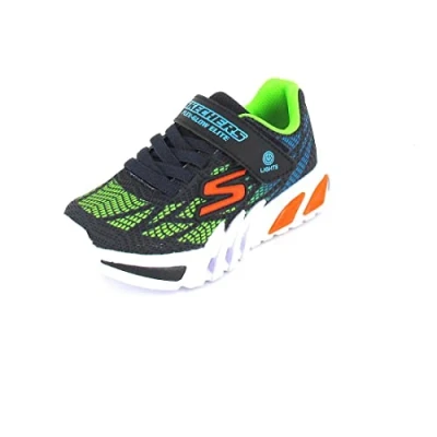 Afbeelding van Skechers Flex glow Elite Vorlo, sneakers voor jongens, Marineblauwe synthetische rand