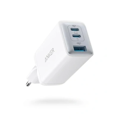 Afbeelding van Anker oplader 735 (Nano II 65W) Wit, USB C oplader, PPS 3 poorts compacte opvouwbare snellader voor MacBook Pro/Air, iPad Pro, Galaxy S20/S10, Dell XPS 13, Note 20/10+, iPhone 13/Pro , Pixel en meer