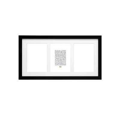 Afbeelding van Deknudt Frames fotolijst S66KA3 zwart 3 foto&#039;s 10x15 cm
