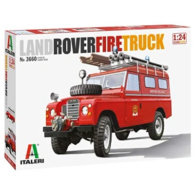 Afbeelding van 1:24 Italeri 3660 Land Rover Fire Truck Plastic Modelbouwpakket