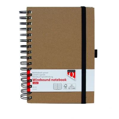 Afbeelding van Notitieboek Quantore A5 spiraal kraft