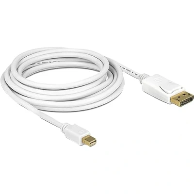 Afbeelding van Mini DisplayPort kabel versie 1.2 (4K 60 Hz) / wit 2 meter