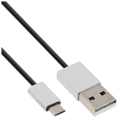 Image de InLine Câble USB (M) pour Micro de type B 2.0 2 m noir