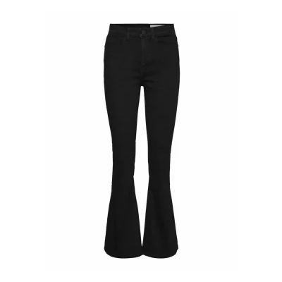 Afbeelding van Noisy May Nmsallie Flared Jeans, Dames, Maat: 29x32, Black