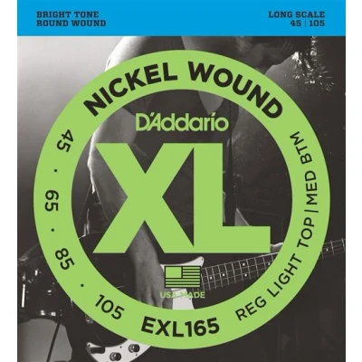 Image de JEU DE CORDES BASSE D&#039;ADDARIO EXL 165