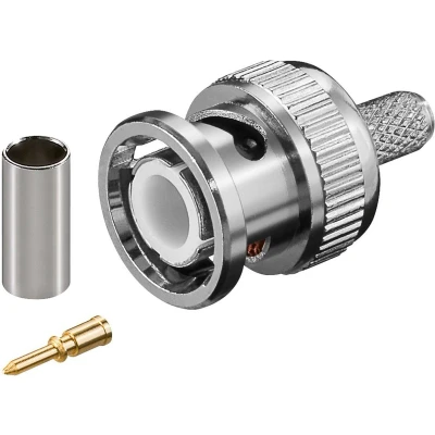 Afbeelding van Goobay BNC krimpconnector voor RG58/U kabels, met vergulde pin