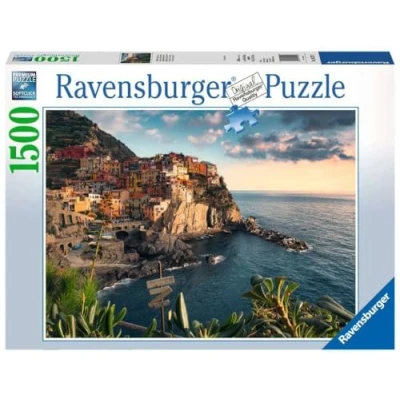 Afbeelding van Ravensburger puzzel Uitzicht op Cinque Terre Legpuzzel 1500 stukjes