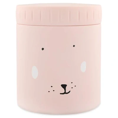 Image de Trixie Bocal alimentaire isotherme Mrs. Rabbit 350 ml Anti fuite et portable Garde les aliments chauds ou froids Acier inoxydable Récipient à déjeuner pour enfants
