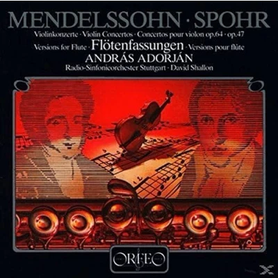 Afbeelding van Andras Adorjan; David Shallon Mendelssohn/Spohr Flotenfassung. (LP)