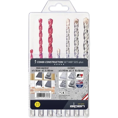 Afbeelding van Alpen 0000100007100 SDS plus MB 7 Universeel boor assortiment delig
