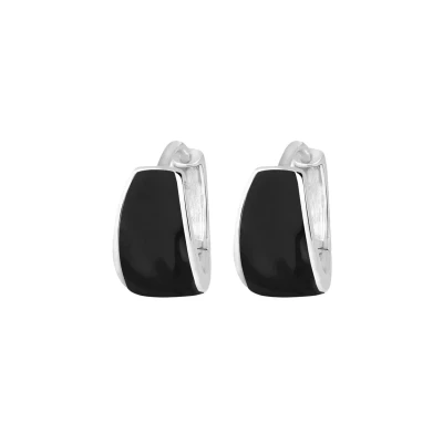 Afbeelding van Elli Classic Hoops Oorbellen, Dames, Maat: One Size, Schwarz