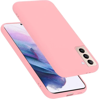 Afbeelding van Cadorabo Hoesje geschikt voor Samsung Galaxy S21 PLUS in LIQUID ROZE Beschermhoes gemaakt van flexibel TPU silicone Case Cover