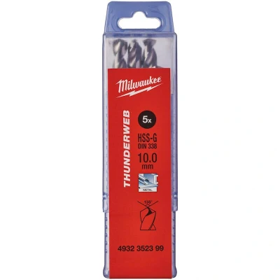 Afbeelding van MILWAUKEE 4932352399 THUNDERWEB HSS G metaalboor 10x133x87mm (5 st.)