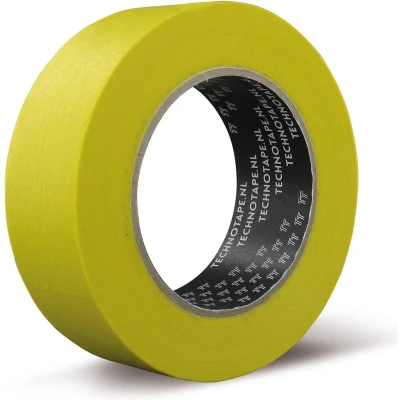 Afbeelding van TechnoTape Maskingtape SPX Geel 25 mm (x 50 meter) Techno Tape