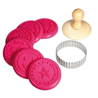 Afbeelding van Rayher 28858000 koekjesstempelset, 8 delig, rond, 7 cm