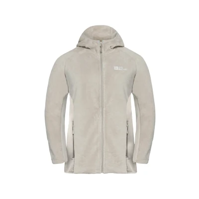 Afbeelding van Jack Wolfskin Rotwand Hooded Fleecejas, Dames, Maat: Medium, Seal