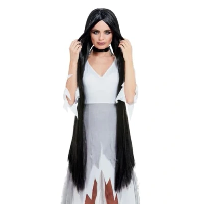 Afbeelding van Smiffys Pruik Witch Extra Long Zwart