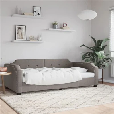 Afbeelding van vidaXL Slaapbank 80x200 cm stof taupe