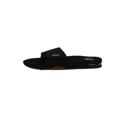 Afbeelding van Reef Fanning Pantoffels, Heren, Maat: 39, Black silver Textiel/ synthetisch