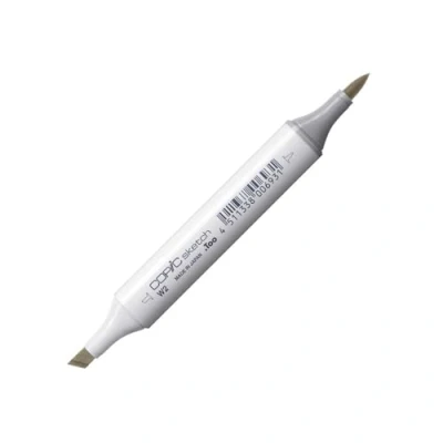 Afbeelding van COPIC Sketch Marker type W 2 warm grijs nr. professionele penseelmarker met Super Brush punt en medium