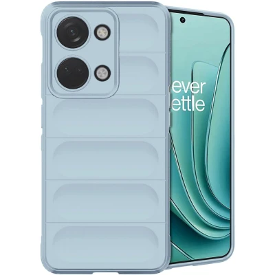 Afbeelding van iMoshion Hoesje Geschikt voor OnePlus Nord 3 Siliconen EasyGrip Backcover Lichtblauw