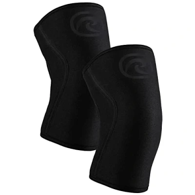 Afbeelding van Rehband Power Max Kraftsport 2 stuks neopreen kniebeschermers SBR 7 mm geschikt voor wedstrijden, bodybuilding, powerlifting, crossfit en zwaar gewichtheffen, kleur: carbon/zwart, 1