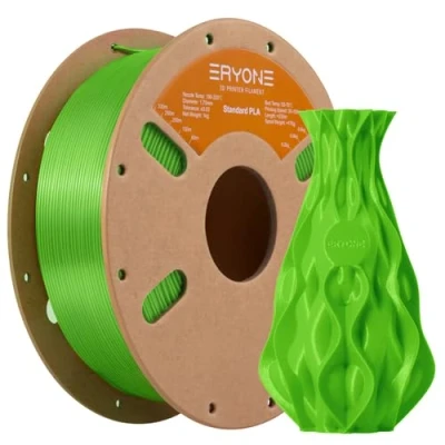 Afbeelding van ERYONE PLA filament voor 3D printer, diameter 1,75 mm +/ 0,03 mm, 1 kg / spoel Appelgroen