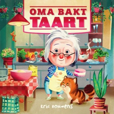 Afbeelding van Uitgeverij oogappel kartonboek oma bakt taart