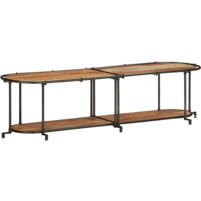 Afbeelding van vidaXL Tv meubel 160x42x40 cm massief acaciahout