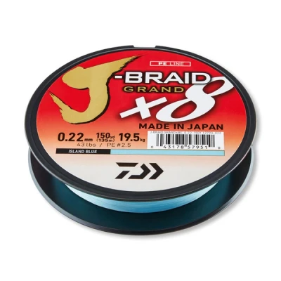 Afbeelding van Daiwa J Braid Grand X8E 0.10mm 7kg 135m IB Gevlochten lijn