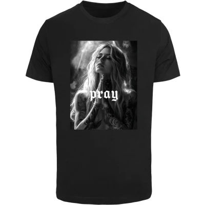 Afbeelding van Mister Tee Praying GIRL Tshirt print, Heren, Maat: XL, Black