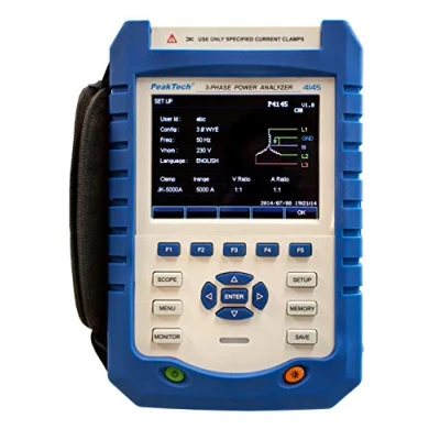 Afbeelding van Peaktech 4145 3 fase vermogenanalyzer met TFT display datalogger