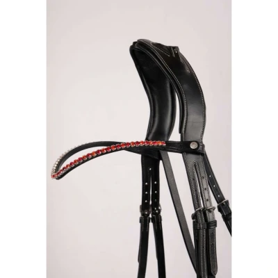 Afbeelding van Montar Frontriem Fair Crystal Curved Rood XFull