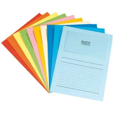 Afbeelding van ELCO Ordo Classico ordner met venster 120 g/m², map 220 mm x 310 mm, 180 100 doos van (10 10 verschillende kleuren) (import Verenigd Koninkrijk)