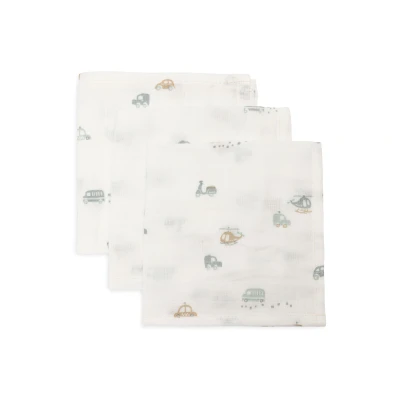 Afbeelding van Jollein Hydrofiel Monddoekje 31x31cm On The Go 3 Stuks